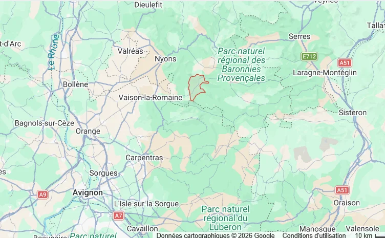 Plan buis les Baronnies